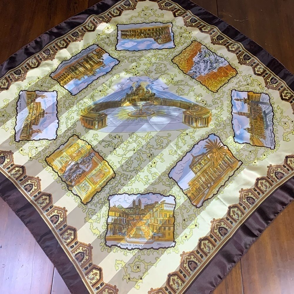 Italian Rome Landmarks scarf - Picture 3 of 12